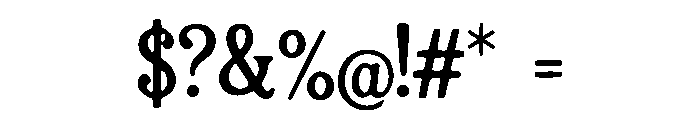 Cinder Font OTHER CHARS