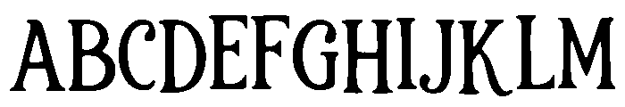 Cinder Font UPPERCASE