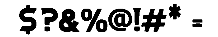 Cine Nova Font OTHER CHARS