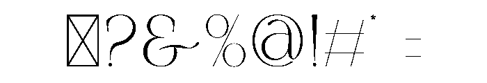 Cinema Theater Font OTHER CHARS