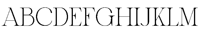 Cinema Theater Font UPPERCASE