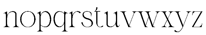 Cinema Theater Font LOWERCASE