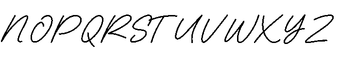 Cinemont Signature Font UPPERCASE