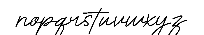 Cinemont Signature Font LOWERCASE