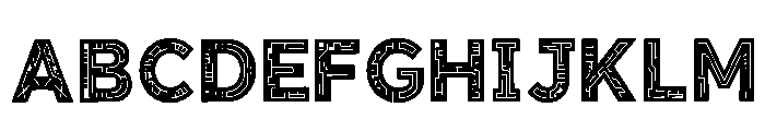 Cinquefoil Regular Font UPPERCASE