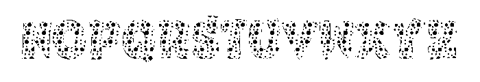 Circle Cancer Font Font UPPERCASE