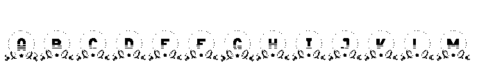 Circle Rugby Monogram Regular Font UPPERCASE