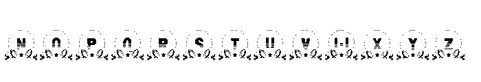 Circle Rugby Monogram Regular Font UPPERCASE