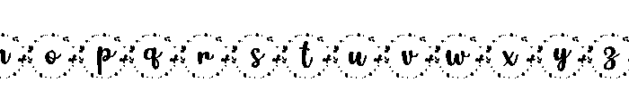 Circle of Butterfly Regular Font LOWERCASE