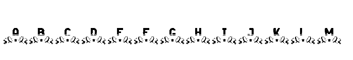 CircleRugbyMonogram-Regular Font UPPERCASE