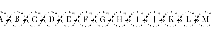 CircleofButterfly-Regular Font UPPERCASE