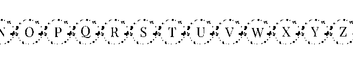 CircleofButterfly-Regular Font UPPERCASE