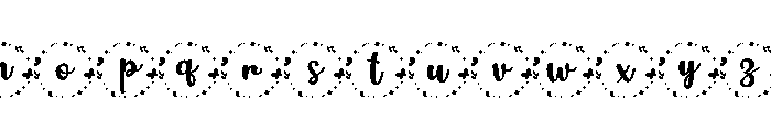 CircleofButterfly-Regular Font LOWERCASE