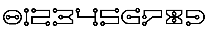 Circuit Electric Font OTHER CHARS