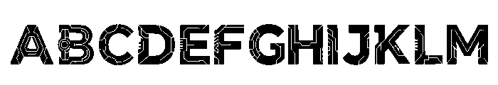 Circuit Regular Font UPPERCASE