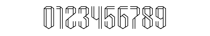 Circuit Sprint Outline Font OTHER CHARS