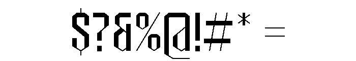 Circuit Sprint Regular Font OTHER CHARS
