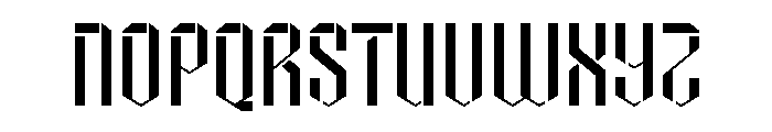 Circuit Sprint Stencil Font UPPERCASE