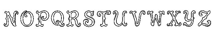 Cisti Regular Font UPPERCASE