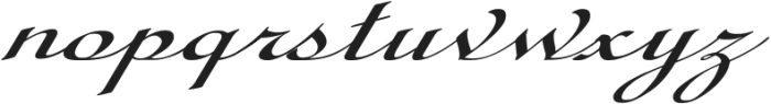 Cibarron Expanded Italic otf (400) Font LOWERCASE