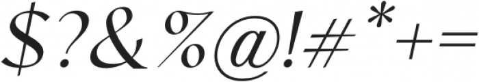 Cicada Light Italic otf (300) Font OTHER CHARS