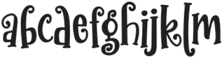 Cikaboo Regular otf (400) Font LOWERCASE