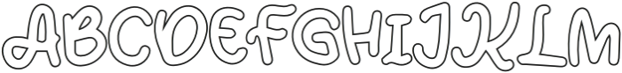 Cikids Outline otf (400) Font UPPERCASE