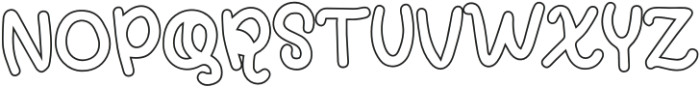 Cikids Outline otf (400) Font UPPERCASE
