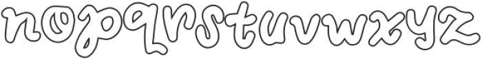 Cikids Outline otf (400) Font LOWERCASE