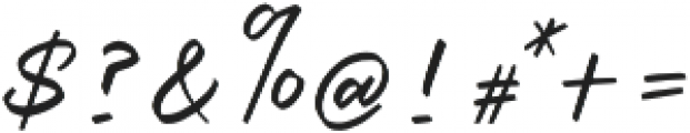 Cilladia Signature otf (400) Font OTHER CHARS