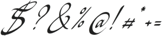 Cillaryn Angistia Italic otf (400) Font OTHER CHARS