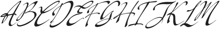 Cillaryn Angistia Italic otf (400) Font UPPERCASE
