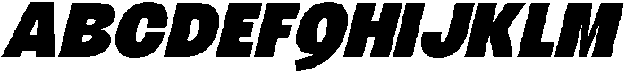 Cimo One Italic Italic otf (400) Font UPPERCASE