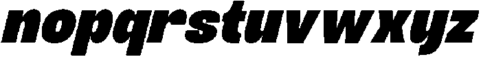Cimo One Italic Italic otf (400) Font LOWERCASE