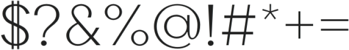 Cinedics Light otf (300) Font OTHER CHARS