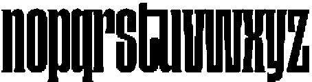 Cinema Black otf (900) Font LOWERCASE