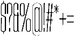 Cinema Light otf (300) Font OTHER CHARS