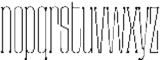 Cinema Thin otf (100) Font LOWERCASE