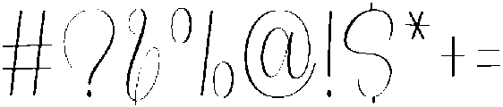 Cinematic Regular otf (400) Font OTHER CHARS