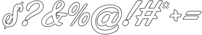 Cinnamon Feast Outline otf (400) Font OTHER CHARS