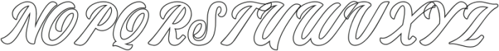 Cinnamon Feast Outline otf (400) Font UPPERCASE