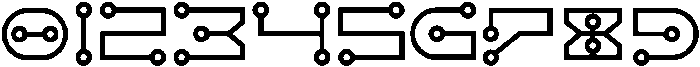 Circuit Electric otf (400) Font OTHER CHARS