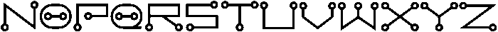 Circuit Electric otf (400) Font LOWERCASE