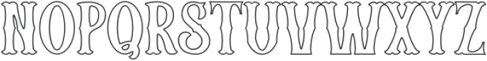 Circus Christmas Outline otf (400) Font LOWERCASE