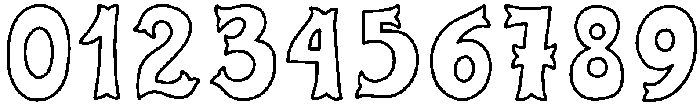 Circus Outline otf (400) Font OTHER CHARS