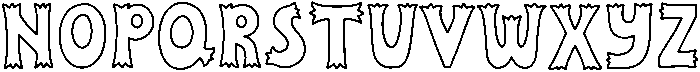 Circus Outline otf (400) Font UPPERCASE