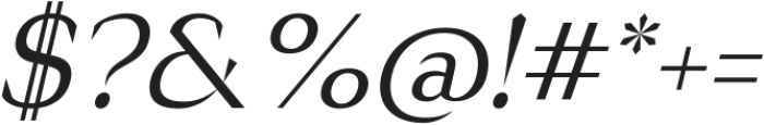 Cirvia Italic ttf (400) Font OTHER CHARS