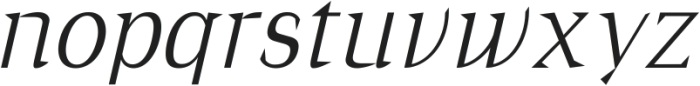 Cirvia Italic ttf (400) Font LOWERCASE