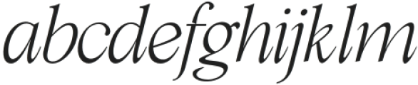 Cita Pro Thin Italic otf (100) Font LOWERCASE