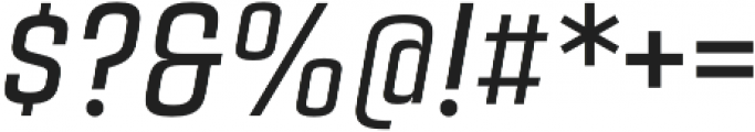 Citadina Medium Italic Regular otf (500) Font OTHER CHARS